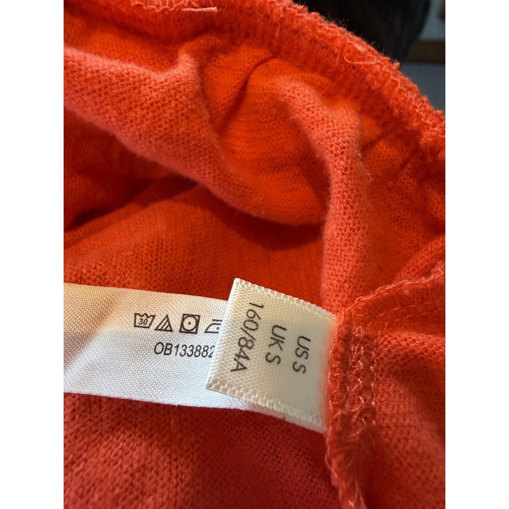 Free People FP Beach Boho Cotton Hemp Orange Wrap Maxi Dress Resort Sz Small - Picture 4 of 6
